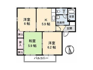 メゾン築山の物件間取画像